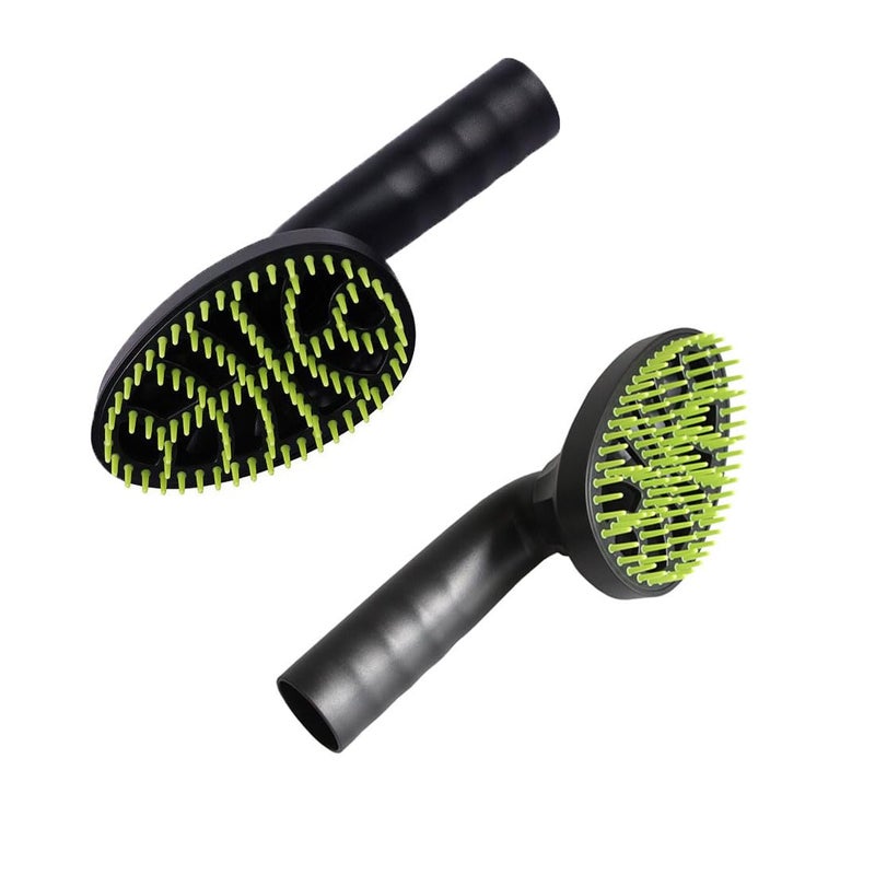 ECOMAID Pet Hair Brush, 1.25"(32mm) Vacuum Cleaner Attachment for Dog & Cat Grooming, 360-degree Rotatable Head, Easy to Wash, Fits Most Vacuum Cleaners, Green - Image 4